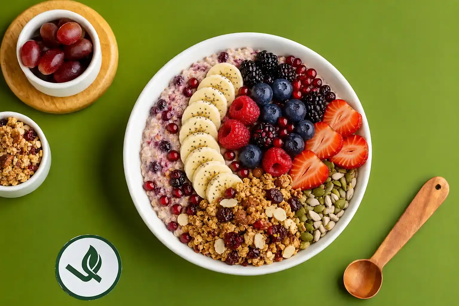 Fruit-topped oatmeal