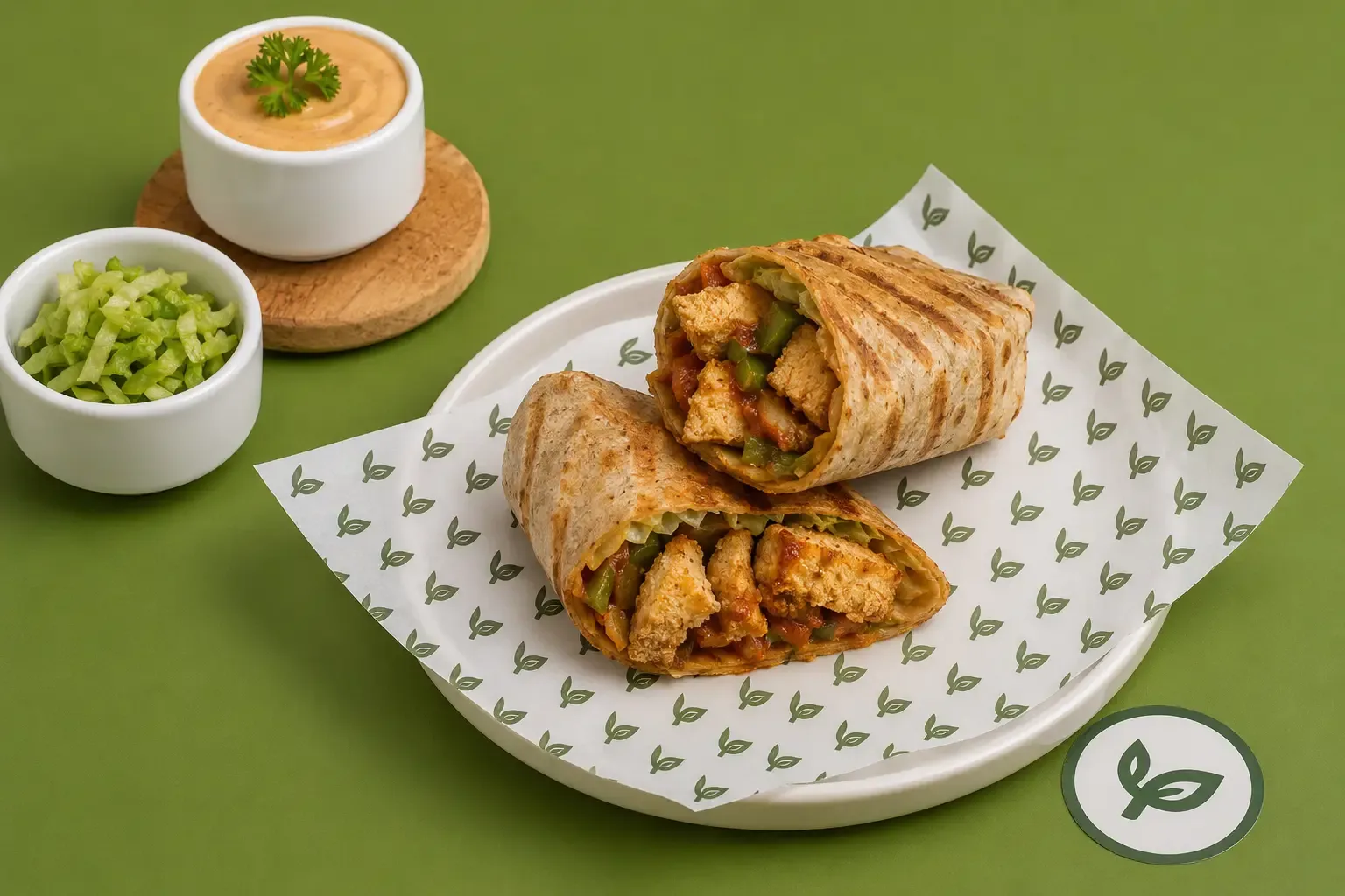 Freshly prepared wraps